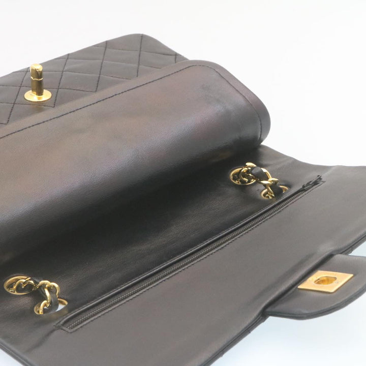 Top Quality Chanel Classic Matelasse 25 Chain New Shoulder Bag Lamb Skin Black Auth 27848A