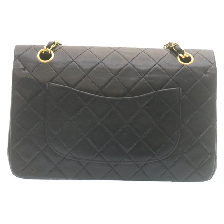 Top Quality Chanel Classic Matelasse 25 Chain New Shoulder Bag Lamb Skin Black Auth 27848A
