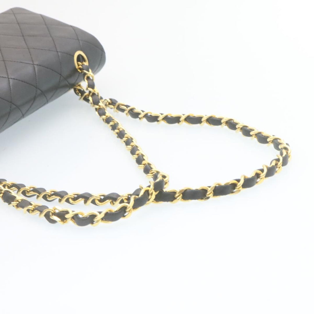 Top Quality Chanel Classic Matelasse 25 Chain New Shoulder Bag Lamb Skin Black Auth 27848A