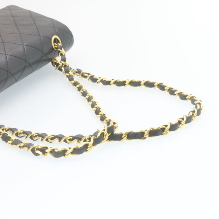 Top Quality Chanel Classic Matelasse 25 Chain New Shoulder Bag Lamb Skin Black Auth 27848A