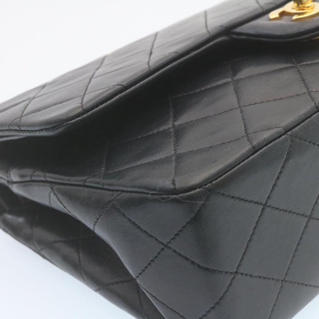 Top Quality Chanel Classic Matelasse 25 Chain New Shoulder Bag Lamb Skin Black Auth 27848A