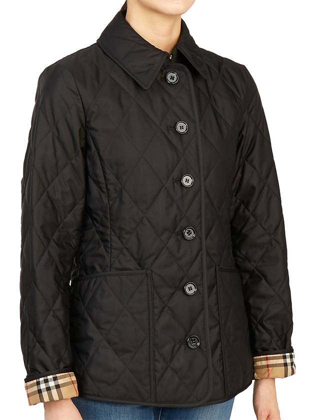 Burberry Diamond Quilted Thermoregulated Jacket Black