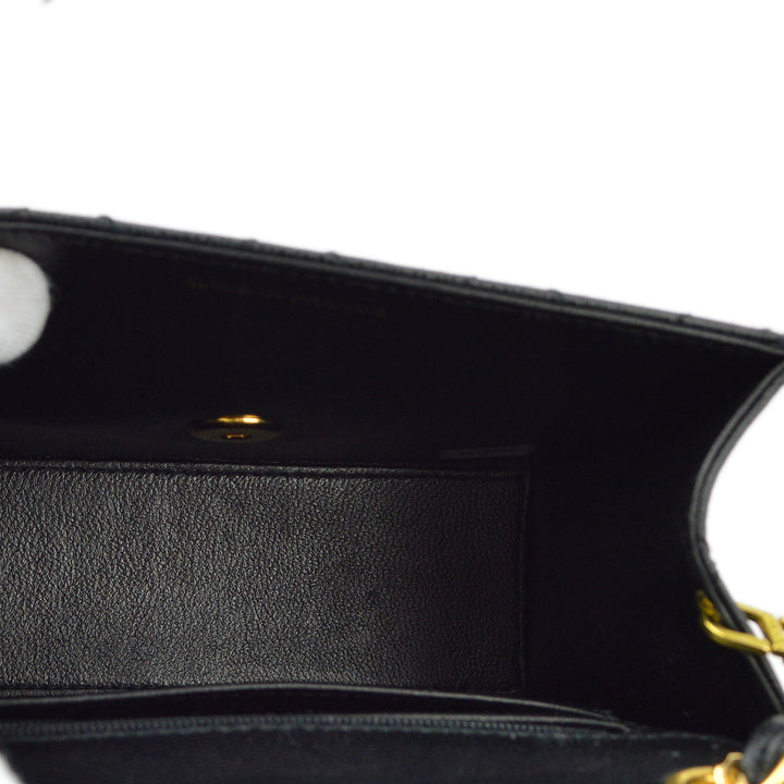 Top Quality Chanel Black Caviar Mini Classic Square Flap Shoulder Bag 17