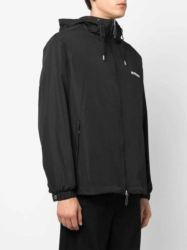 Burberry Men's Horseferry Logo Hooded Jacket Black