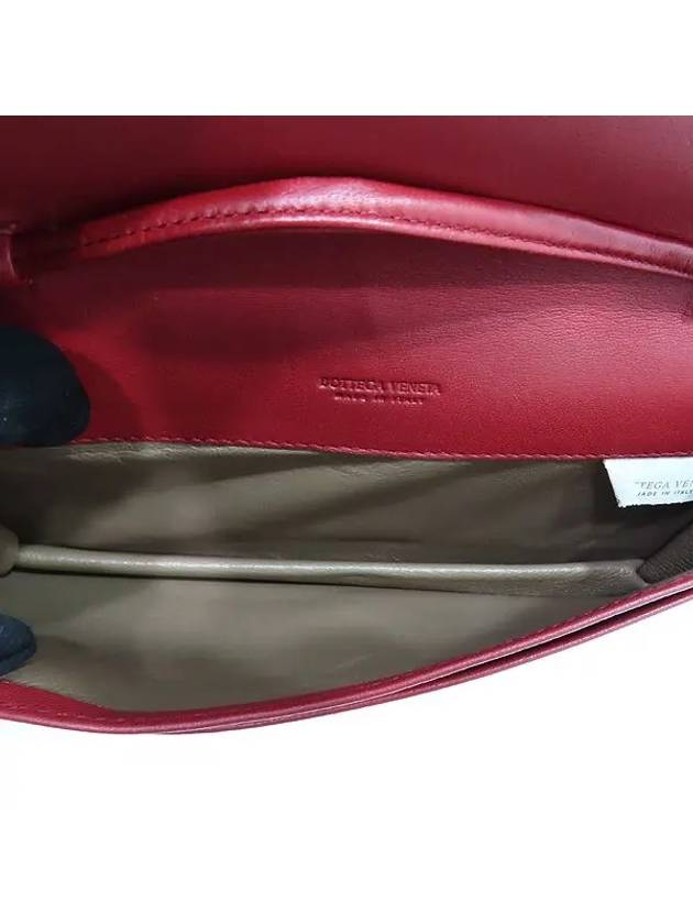 Bottega veneta 598290 Red Intrecciato WOC Mini Cross Bag