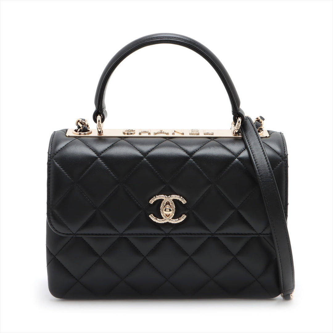 Top Quality Chanel Mattress kin 2WAY Handbags Black Gold