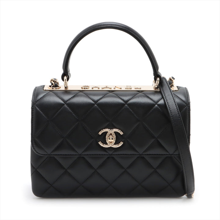Top Quality Chanel Mattress kin 2WAY Handbags Black Gold