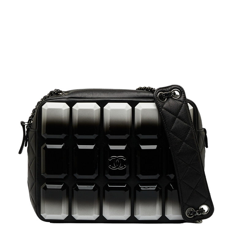 Top Quality Chanel Crossbody Bag in Lambskin Gun Metal Black Ladies