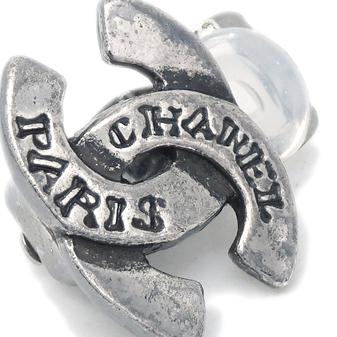 Top Quality Chanel CC Earrings Clip-On Silver 99A