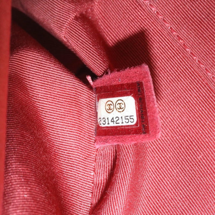 Chanel Boy  Matelasse Chain New Shoulder Bag Leather Red CC Auth 28281A