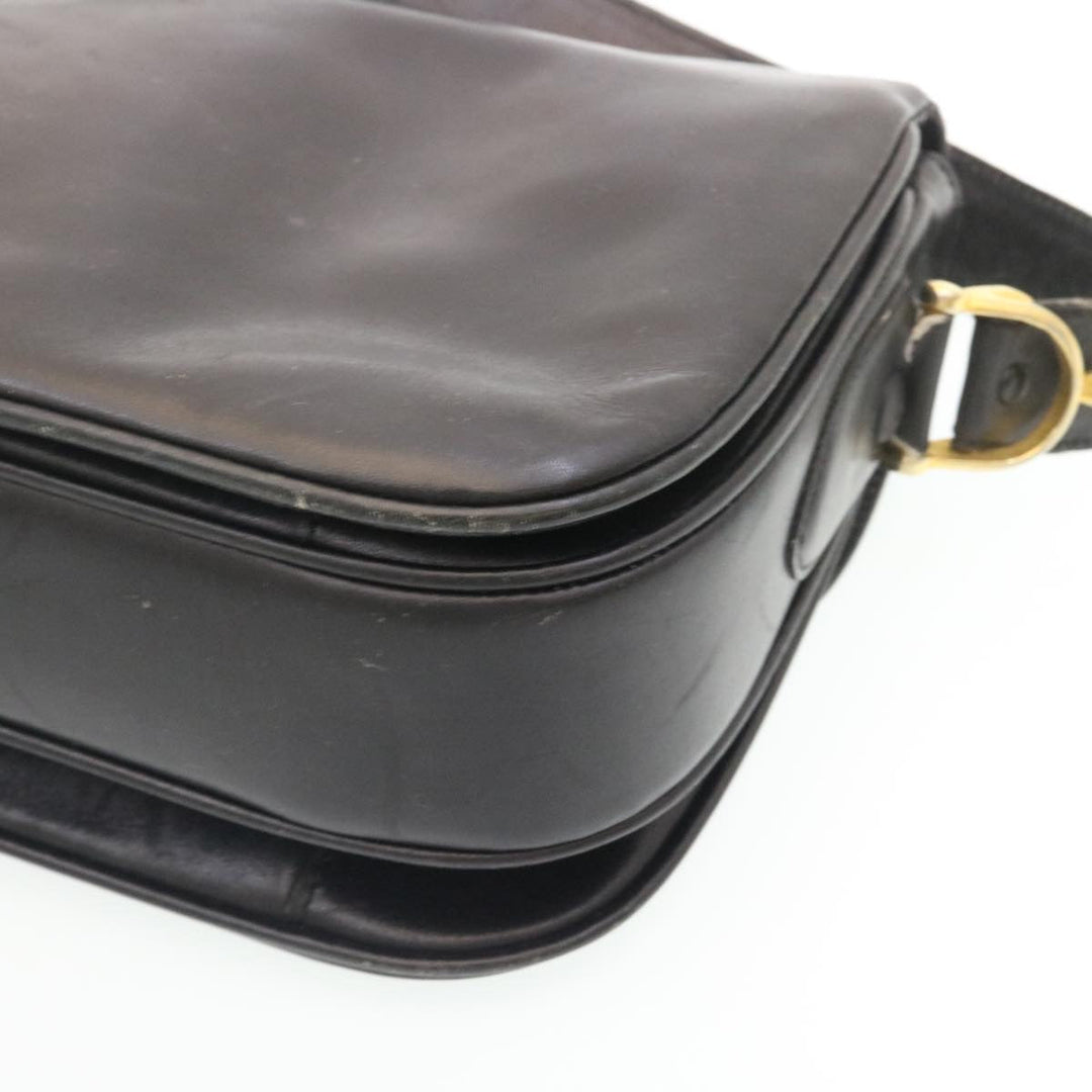 Celine Horse Carriage Shoulder Bag Leather Black  28422