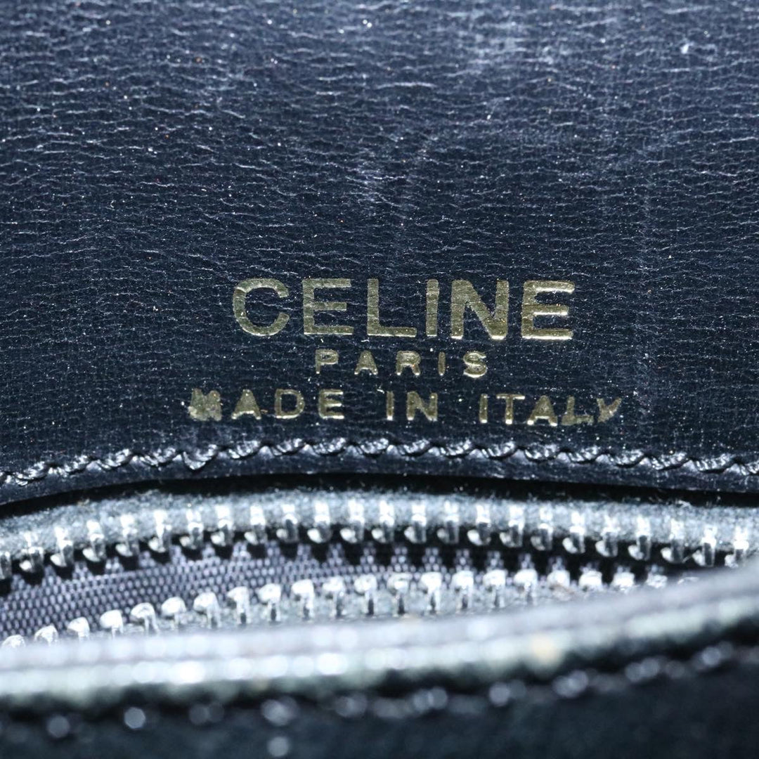 Celine Horse Carriage Shoulder Bag Leather Black  28422