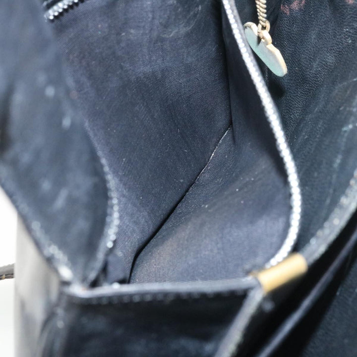 Celine Horse Carriage Shoulder Bag Leather Black  28422