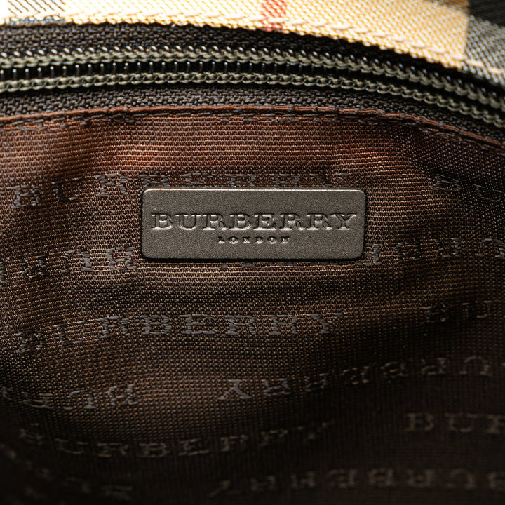BURBERRY House Check Canvas Handbag