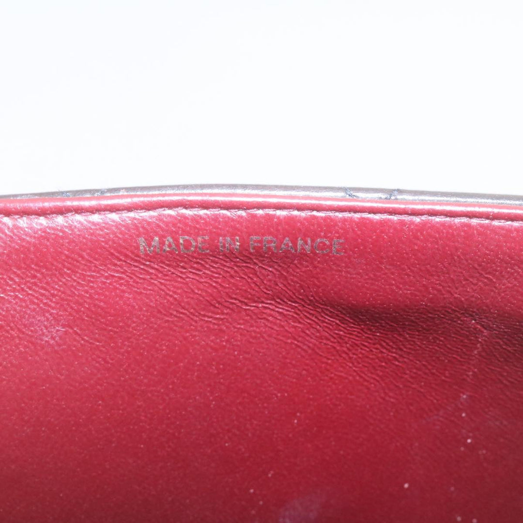 Top Quality Chanel Matelasse Chain New Shoulder Bag Lamb Skin Black Gold CC Auth 28632A