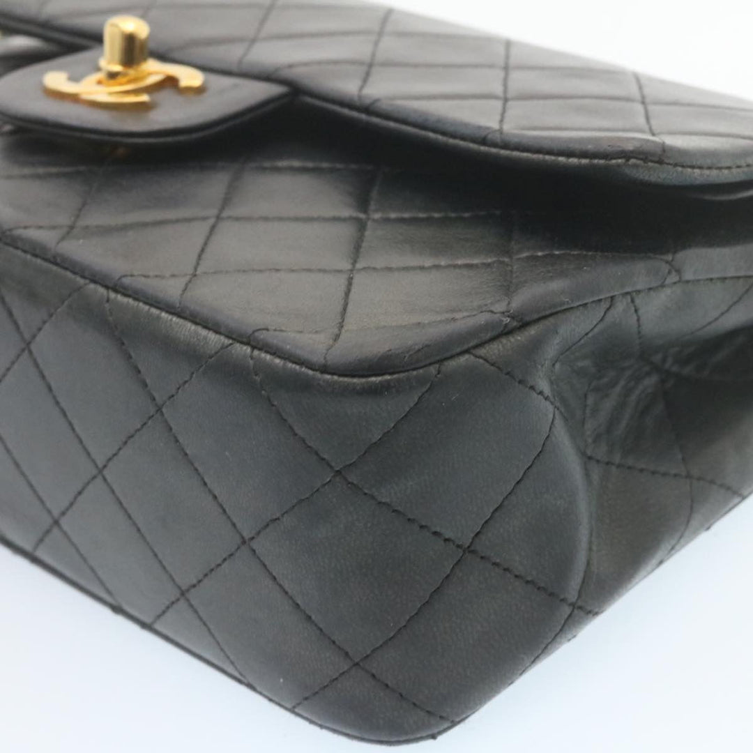 Top Quality Chanel Classic Matelasse 23 Chain New Shoulder Bag Lamb Skin Black Auth 28634A