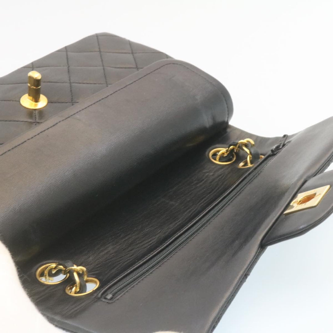 Top Quality Chanel Classic Matelasse 23 Chain New Shoulder Bag Lamb Skin Black Auth 28634A