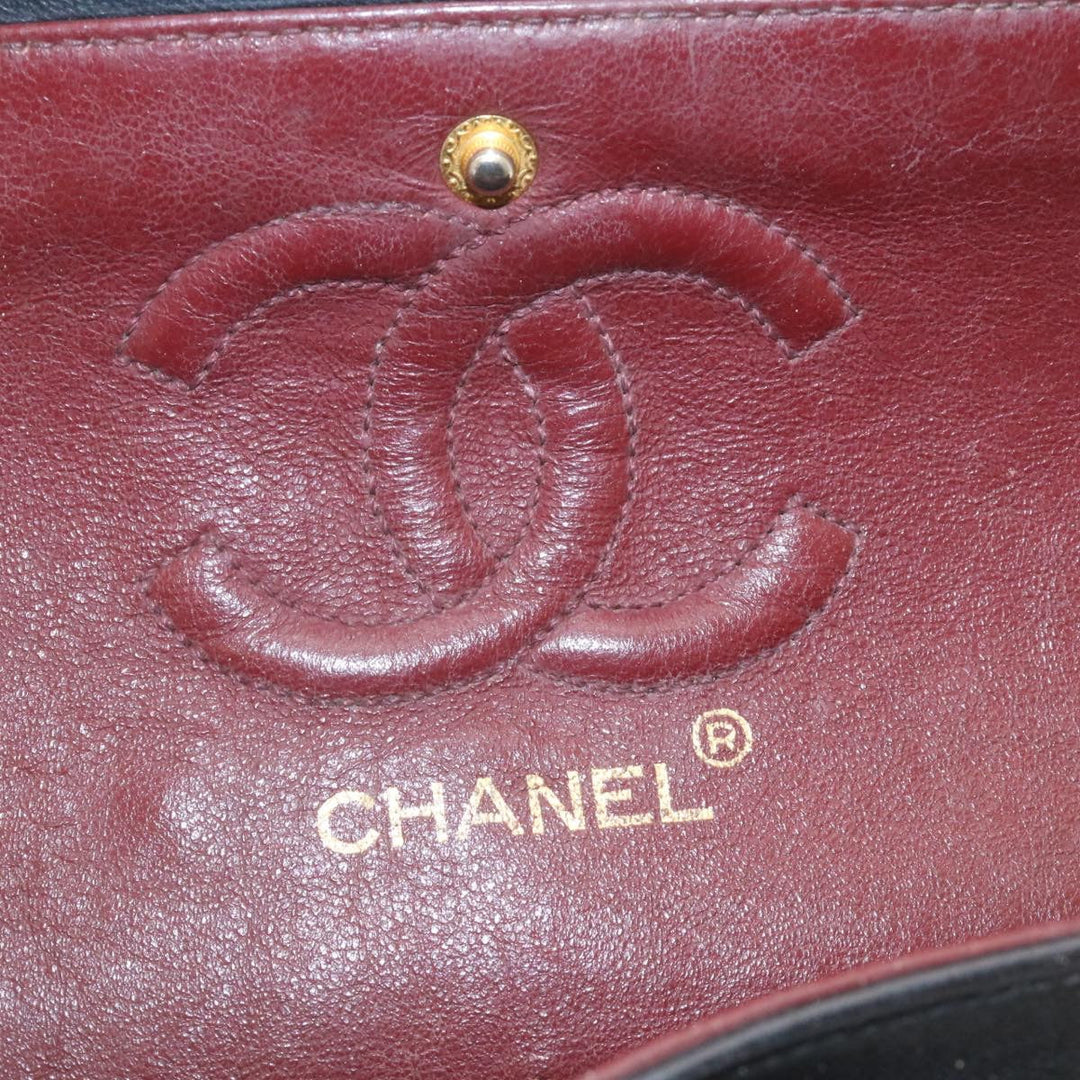 Top Quality Chanel Classic Matelasse 23 Chain New Shoulder Bag Lamb Skin Black Auth 28634A