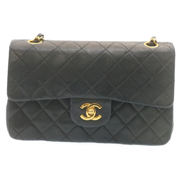 Top Quality Chanel Classic Matelasse 23 Chain New Shoulder Bag Lamb Skin Black Auth 28634A