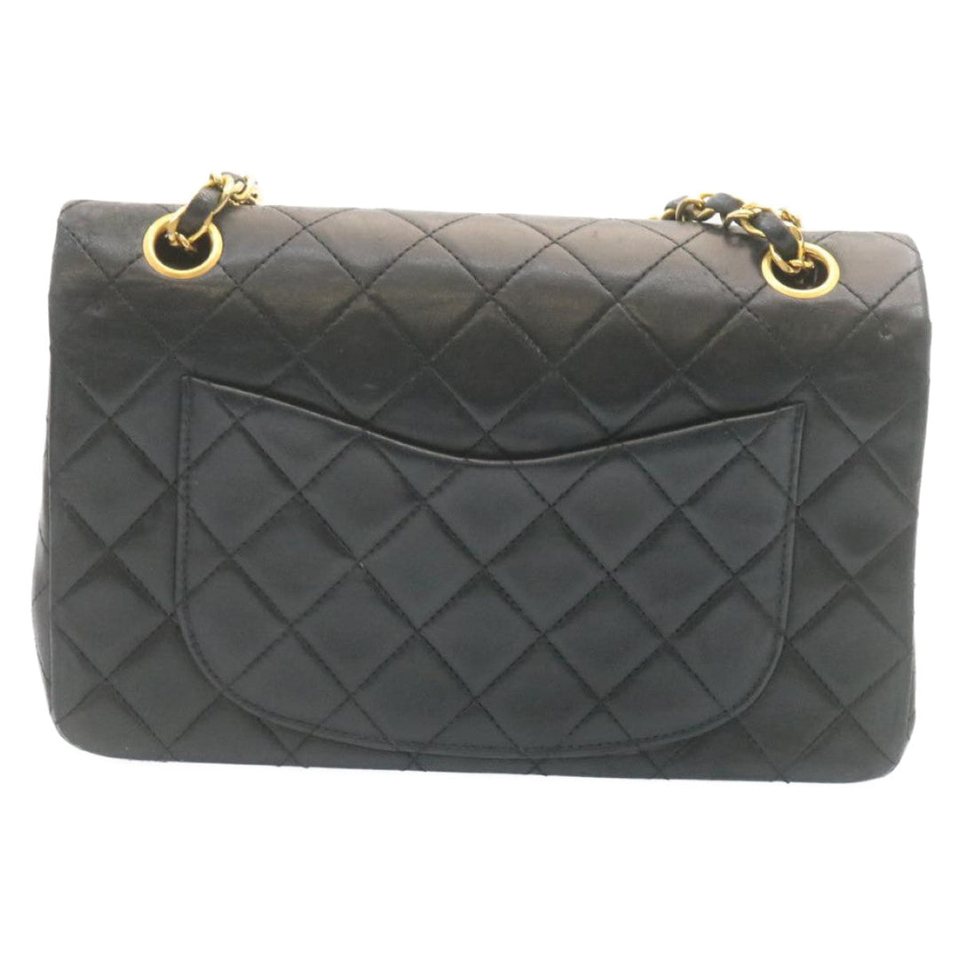 Top Quality Chanel Classic Matelasse 23 Chain New Shoulder Bag Lamb Skin Black Auth 28634A