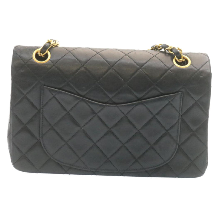 Top Quality Chanel Classic Matelasse 23 Chain New Shoulder Bag Lamb Skin Black Auth 28634A