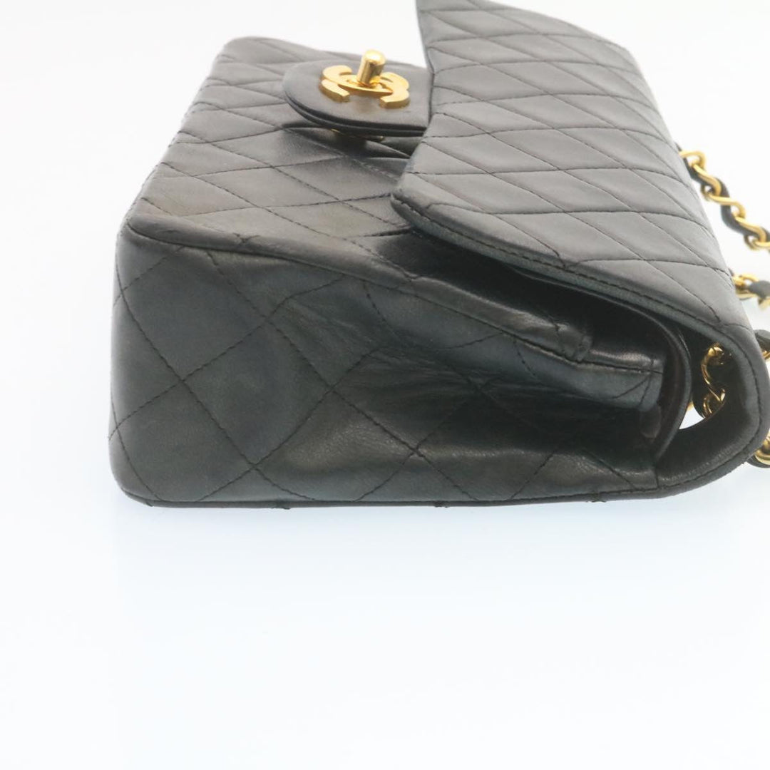 Top Quality Chanel Classic Matelasse 23 Chain New Shoulder Bag Lamb Skin Black Auth 28634A