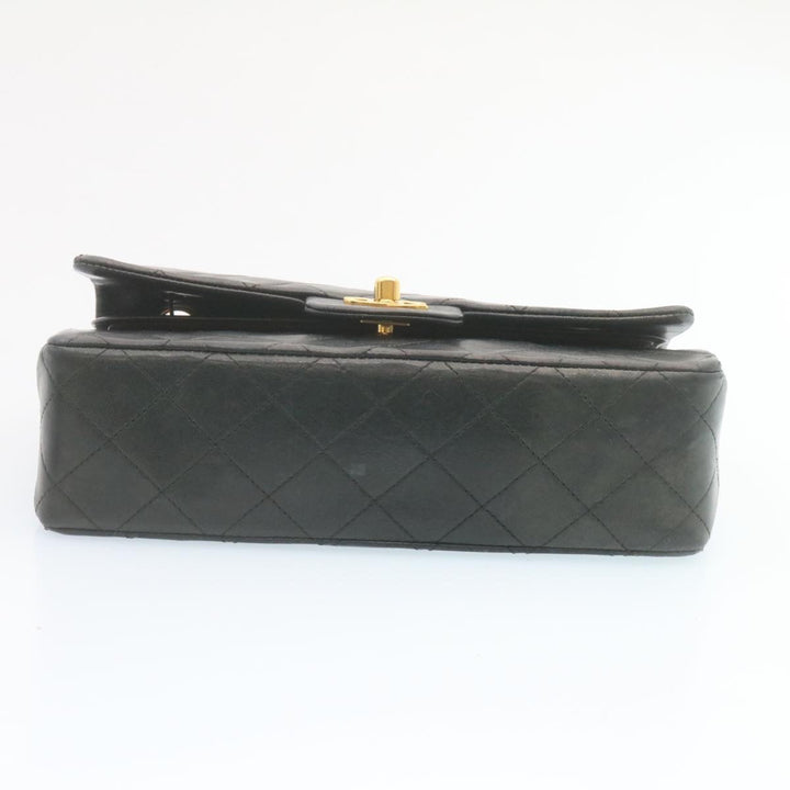 Top Quality Chanel Classic Matelasse 23 Chain New Shoulder Bag Lamb Skin Black Auth 28634A