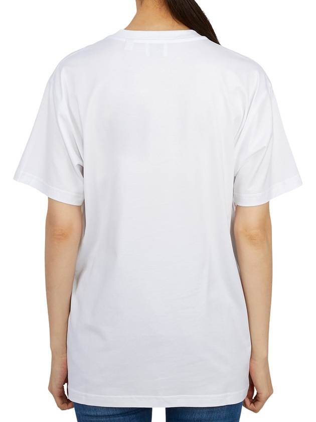 Burberry Botanical Sketch Cotton Overfit Short Sleeve T-Shirt White