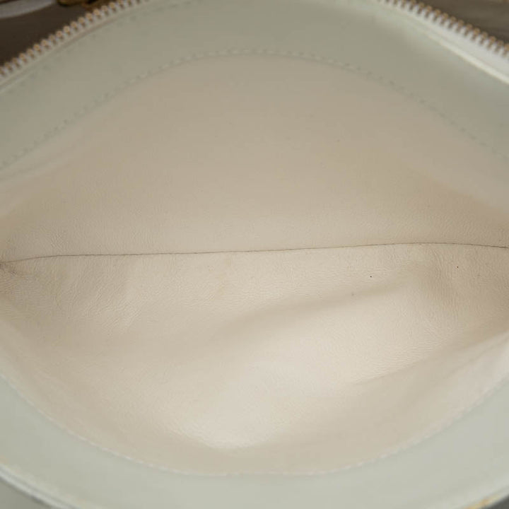 Top Quality Chanel Top Quality Chanel MATRESSE HANDBACK RAMSKIN WHITE LADY'S HANDBACK