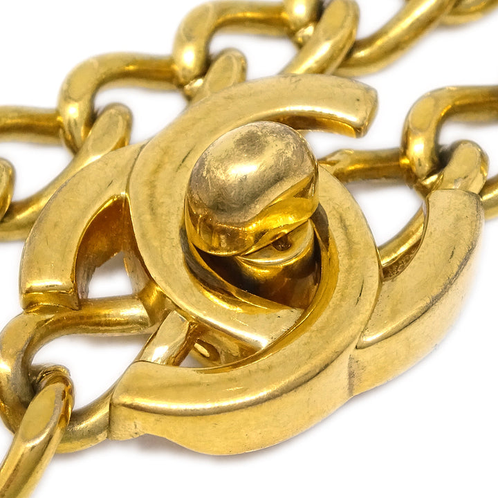 Top Quality Chanel Turnlock Chain Bracelet Gold 96P