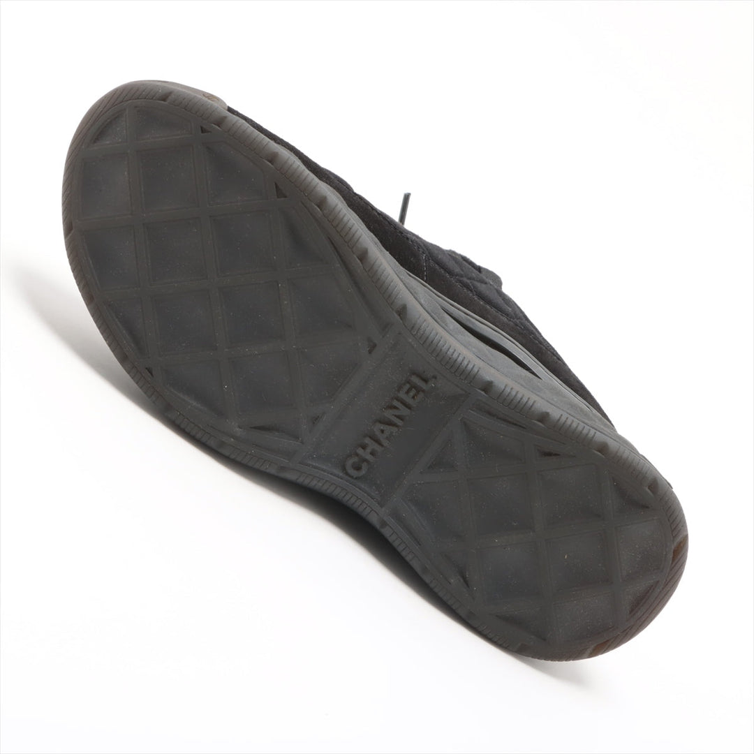 Top Quality Chanel Coco Fabric Trainers 35  Black G38501