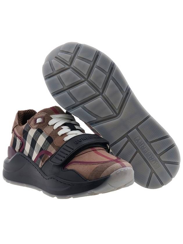 Top Quality Burberry Ramsey Check Cotton Low Top Sneakers Brown