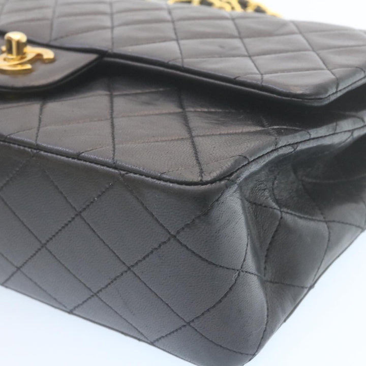 Top Quality Chanel Classic Matelasse 25 Chain New Shoulder Bag Lamb Skin Black Auth 29001A