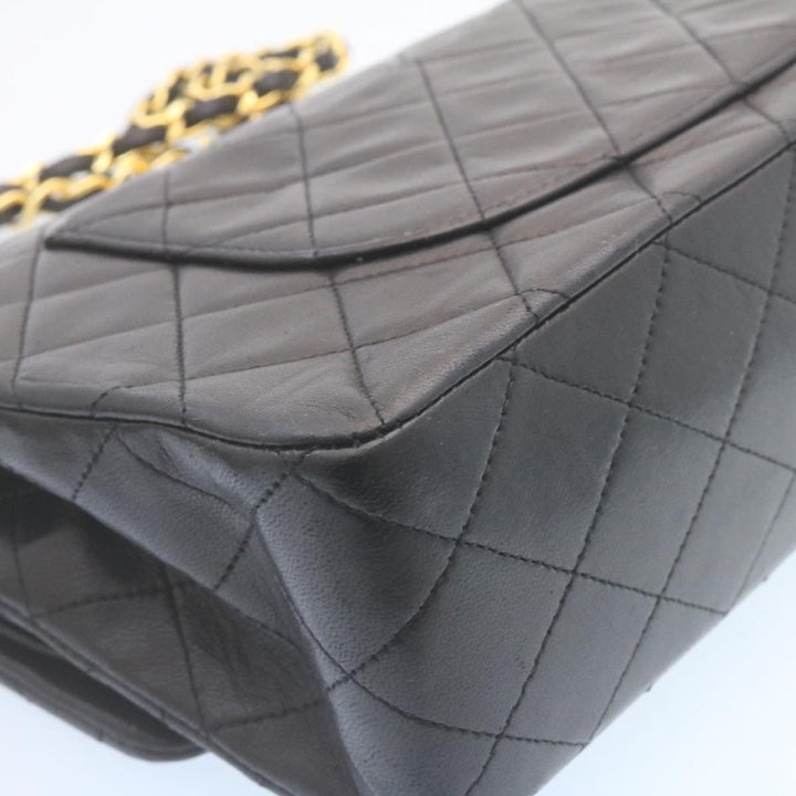 Top Quality Chanel Classic Matelasse 25 Chain New Shoulder Bag Lamb Skin Black Auth 29001A