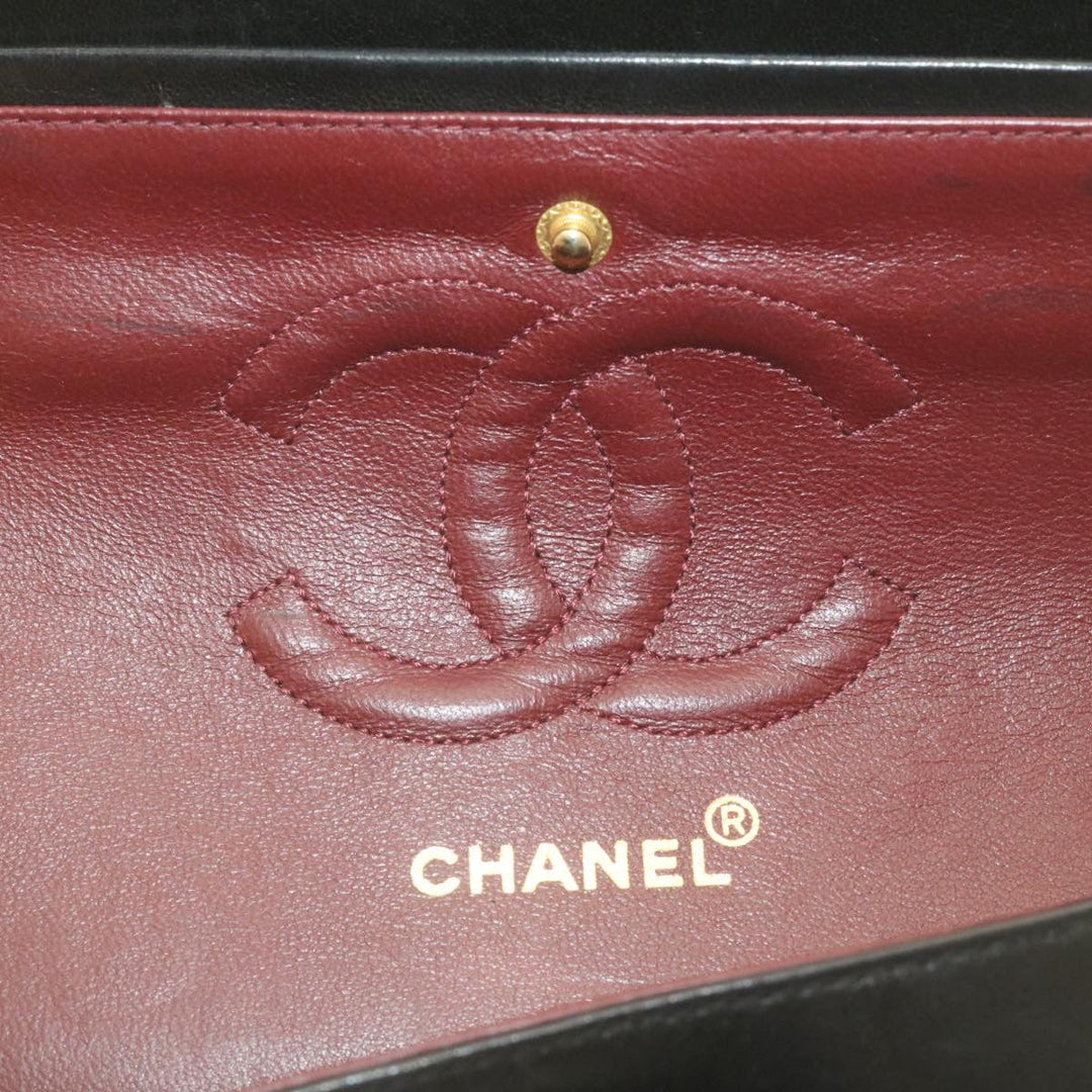 Top Quality Chanel Classic Matelasse 25 Chain New Shoulder Bag Lamb Skin Black Auth 29001A