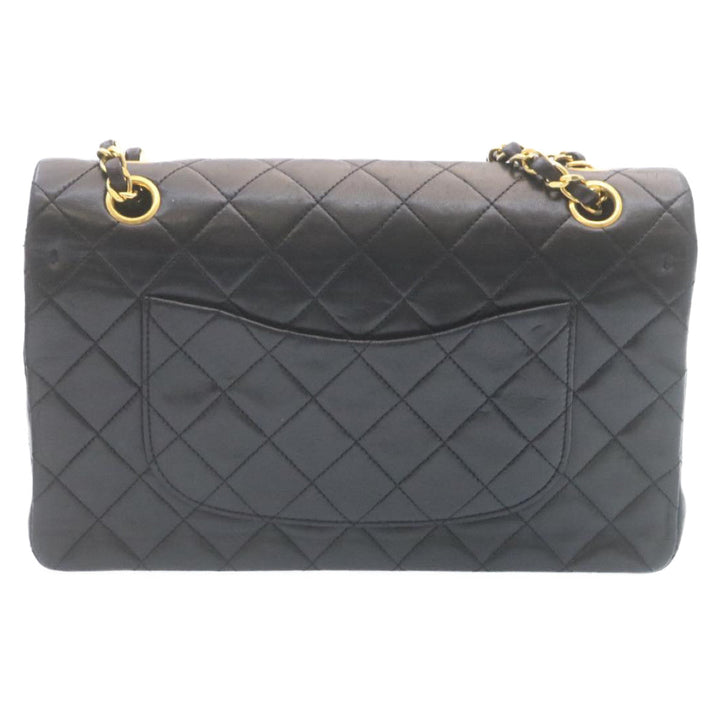Top Quality Chanel Classic Matelasse 25 Chain New Shoulder Bag Lamb Skin Black Auth 29001A