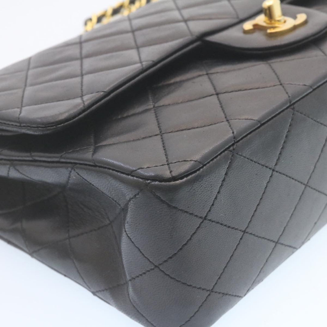 Top Quality Chanel Classic Matelasse 25 Chain New Shoulder Bag Lamb Skin Black Auth 29001A
