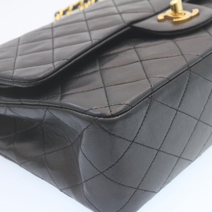 Top Quality Chanel Classic Matelasse 25 Chain New Shoulder Bag Lamb Skin Black Auth 29001A