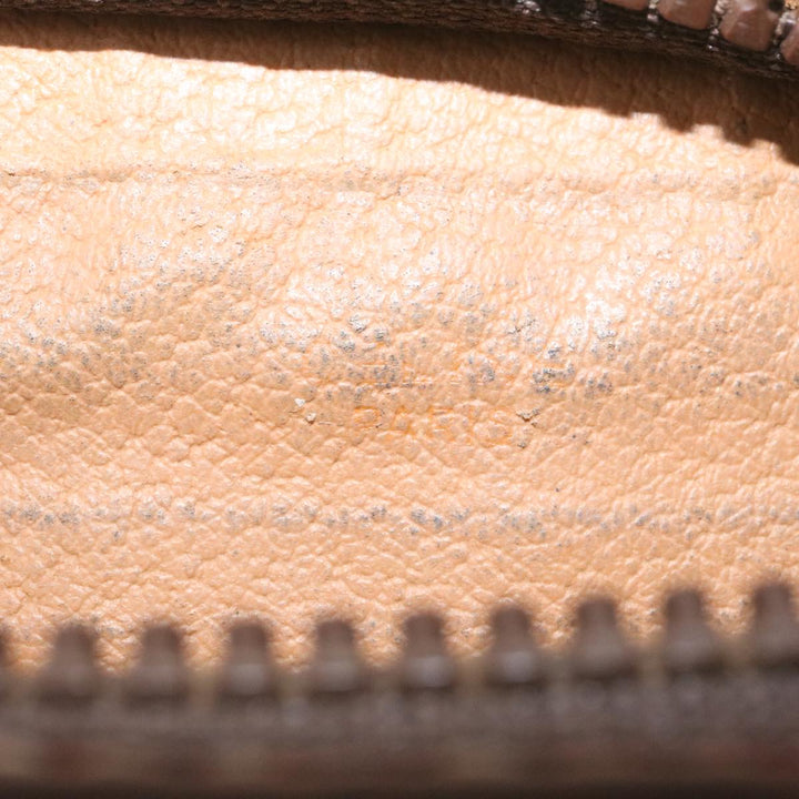 Celine Macadam Canvas Clutch Bag PVC Leather Brown  29196