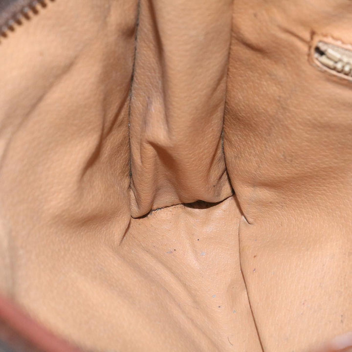 Celine Macadam Canvas Clutch Bag PVC Leather Brown  29196