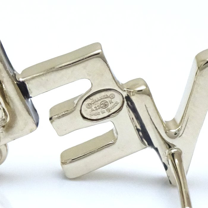 Top Quality Chanel Logo Earrings A22K Gold Plated