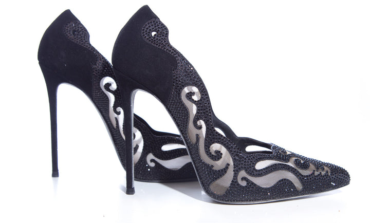 Rene Caovilla Black Heels SZ 37
