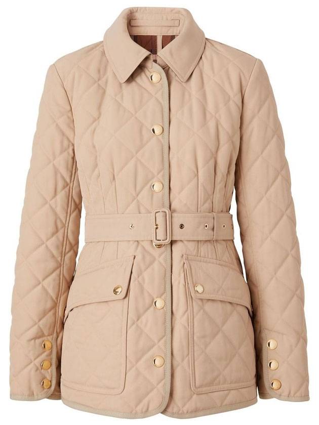 Burberry Diamond Quilt Padding Beige