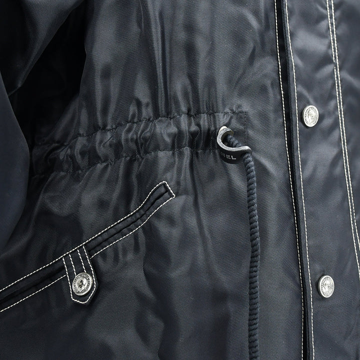 Top Quality Chanel Hooded Coat Black
