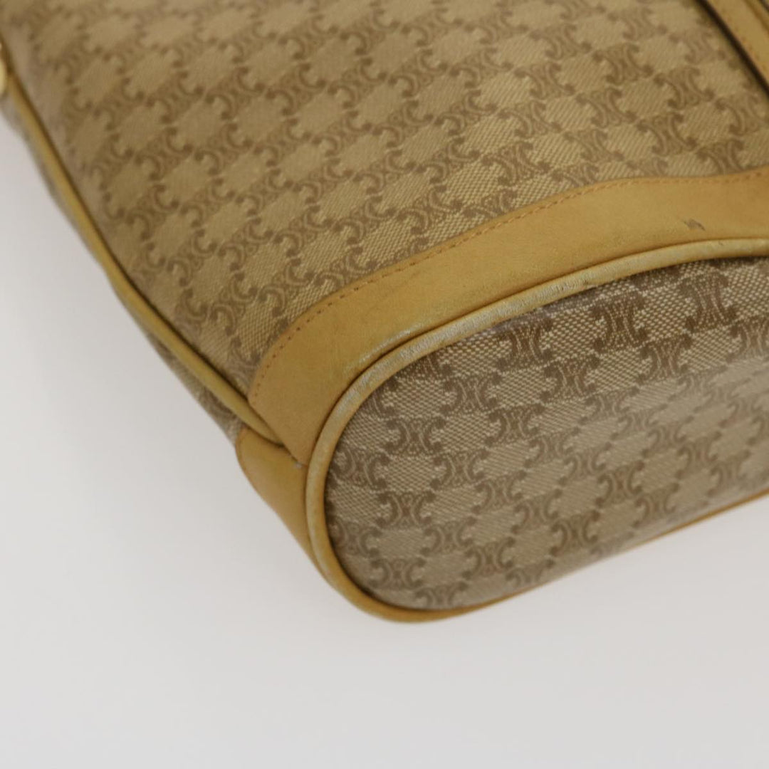 Celine Macadam Canvas Shoulder Bag Beige  29812