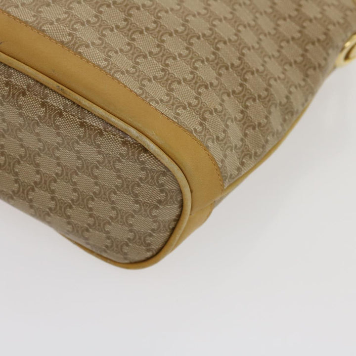 Celine Macadam Canvas Shoulder Bag Beige  29812