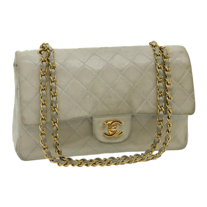 Top Quality Chanel Classic Matelasse 25 Double Chain New Shoulder Bag Lamb Skin Auth 29961A