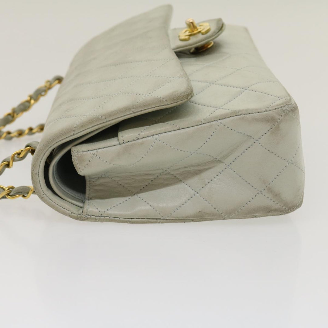 Top Quality Chanel Classic Matelasse 25 Double Chain New Shoulder Bag Lamb Skin Auth 29961A