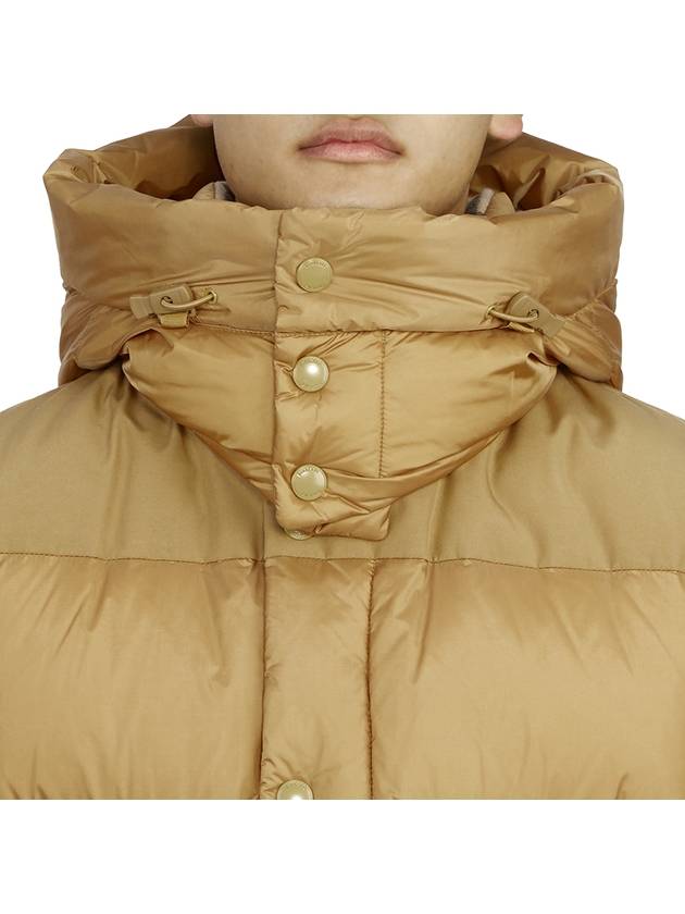 Burberry Detachable Sleeve Hooded Padding Beige