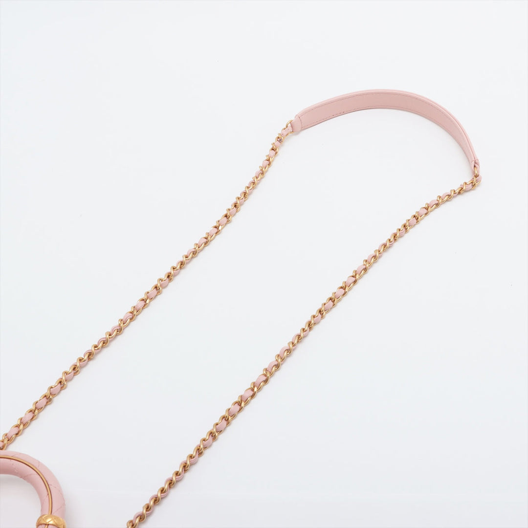Top Quality Chanel Matrasse  Chain Shoulder Bag Pink Gold Gold  IC Chip